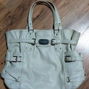 Michael Kors Cream Pebbled Leather Bag
